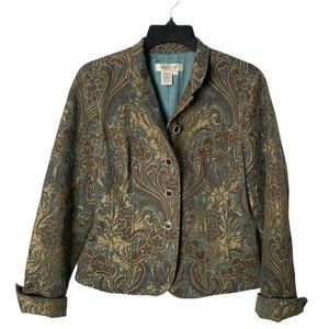 Coldwater Creek Long Sleeve Button Down Coat